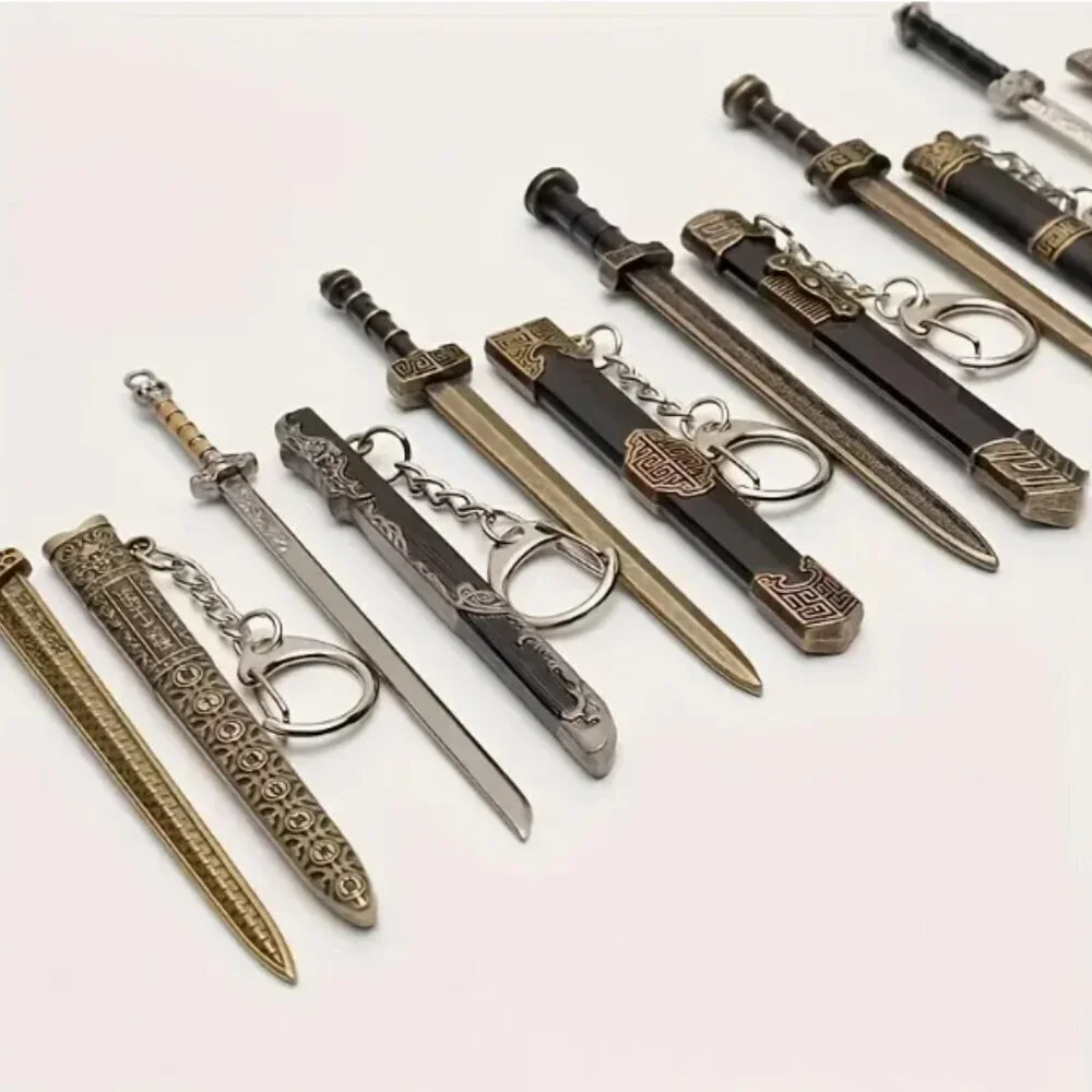 Sword Keychain with Sheath Mini Sword Random Metal #2 NWT